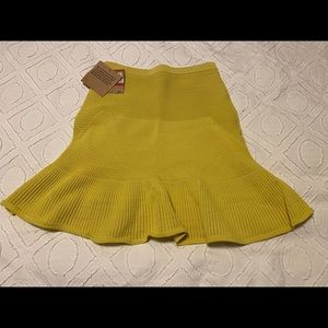 RACHEL Rachel Roy yellow knit skirt